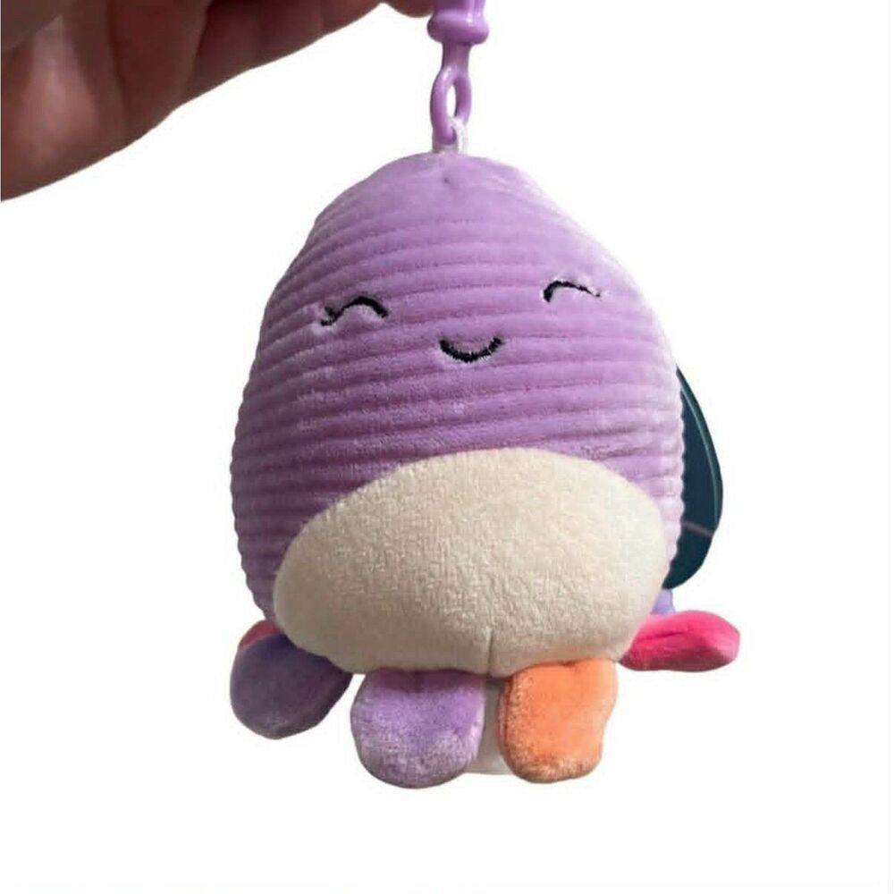 Beula The Octopus Corduroy Squishmallow Clip